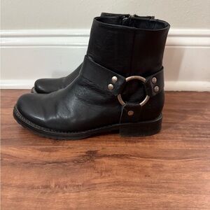 Frye Black Leather Veronica Boots